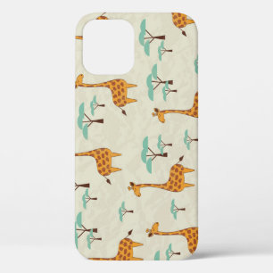 Giraffe boom  patroon. iPhone 12 hoesje
