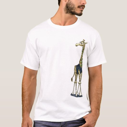 Giraffe Bow Stropdas Guy T-shirt (Voorkant)