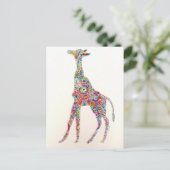 Giraffe Briefkaart (Staand voorkant)
