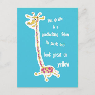 Giraffe briefkaart