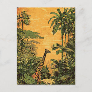 Giraffe briefkaart