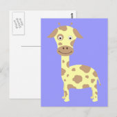 Giraffe Briefkaart (Voorkant / Achterkant)