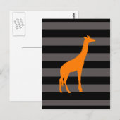 giraffe briefkaart (Voorkant / Achterkant)