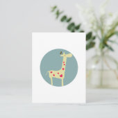 Giraffe Briefkaart (Staand voorkant)