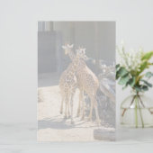 giraffe briefpapier (Staand voorkant)
