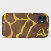 Giraffe Brown and Yellow Print Case-Mate iPhone Case (Achterkant (horizontaal))