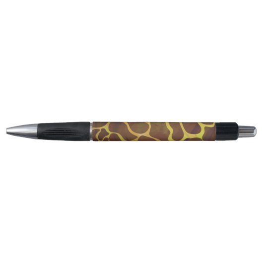 Giraffe Brown and Yellow Print Pen (Voorkant)