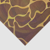 Giraffe Brown and Yellow Print Tissuepapier (Detail)