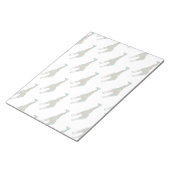 Giraffe Brown en Blauwgroen print Notitieblok (Schuin)