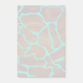 Giraffe Brown en Blauwgroen print Post-it® Notes (Voorkant)