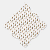 Giraffe Brown en Geel Silhouette Bedankdoosjes (Uitgevouwen)