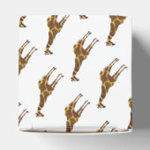 Giraffe Brown en Geel Silhouette Bedankdoosjes (Bovenkant)
