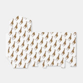 Giraffe Brown en Geel Silhouette Bedankdoosjes (Uitgevouwen)