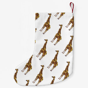 Giraffe Brown en Geel Silhouette Kleine Kerstsok