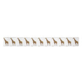 Giraffe Brown en Geel Silhouette Lint (Voorkant)