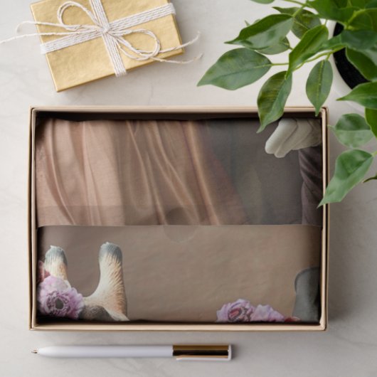 Giraffe bruid bruidegom decoupage tissuepapier (Geschenk)