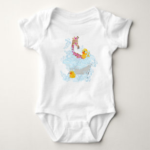 Giraffe, bubbelbad en rubberen eendjes romper