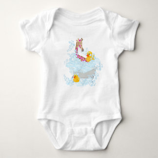 Giraffe, bubbelbad en rubberen eendjes romper
