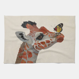 GIRAFFE & BUTTERFLY THEEDOEK
