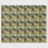 giraffe cadeaupapier (Vlak)