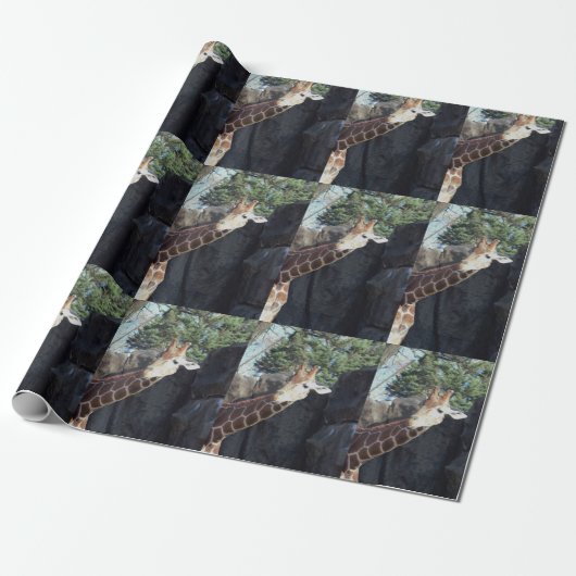 Giraffe Cadeaupapier (Uitgerold)