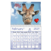 Giraffe Calendrier 2020 (Feb 2027)