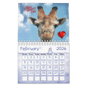 Giraffe Calendrier 2020 (Feb 2026)