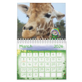 Giraffe Calendrier 2020 (Mar 2026)