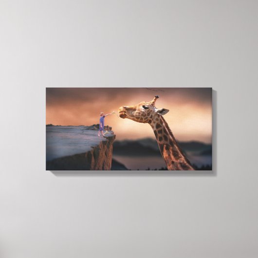 Giraffe Canvas Afdruk (Voorkant)