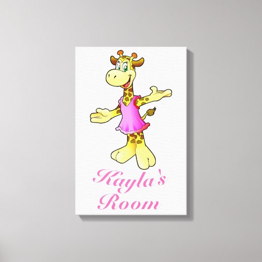 Giraffe Canvas Afdruk (Voorkant)