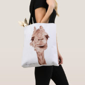 Giraffe Canvas Tas (Dichtbij)