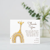 Giraffe Carte de remerciements (Debout devant)