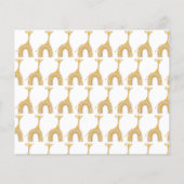 Giraffe Carte de remerciements (Dos)