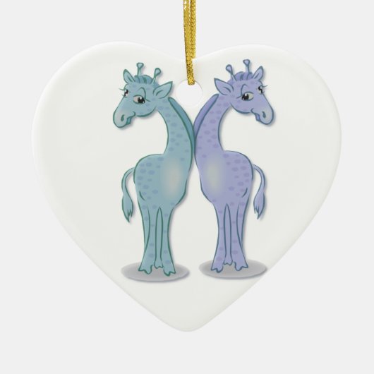 Giraffe Cartoon Ornament (Voorkant)
