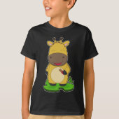 Giraffe Chocoladereep T-shirt (Voorkant)