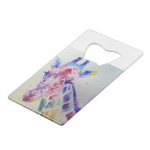 Giraffe colorée Animal Aquarelle Art Design (Devant Angle)