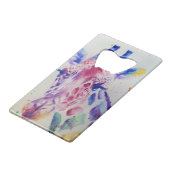 Giraffe colorée Animal Aquarelle Art Design (Devant Angle)