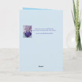 Giraffe colorée Animal Aquarelle Carte Anniversair (Dos)