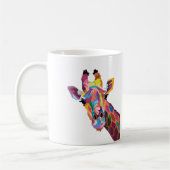 Giraffe colorée Pop Art café Mug (Gauche)