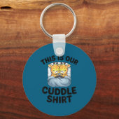 Giraffe Couple Cute Love This Is Our Cuddle Sleutelhanger (Voorkant)