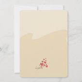 Giraffe Couple Girl Baby shower Uitnodiging (Achterkant)