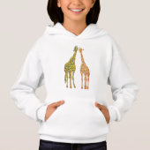 Giraffe Couple Sweat - shirt à capuche (Devant)