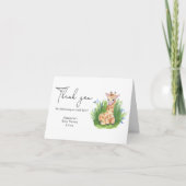 Giraffe - Dank u baby shower Bedankkaart (Voorkant)