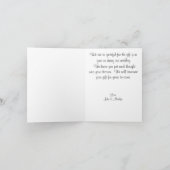 Giraffe Dankbetuiging Brief Bedankkaart (Binnen)