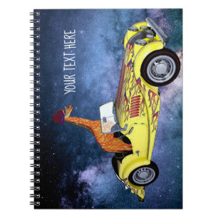 Giraffe dans l'espace Carnet photo personnalisé