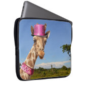 Giraffe dans sac électronique casquette rose brill (Devant droit)
