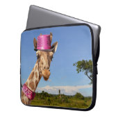 Giraffe dans sac électronique casquette rose brill (devant gauche)