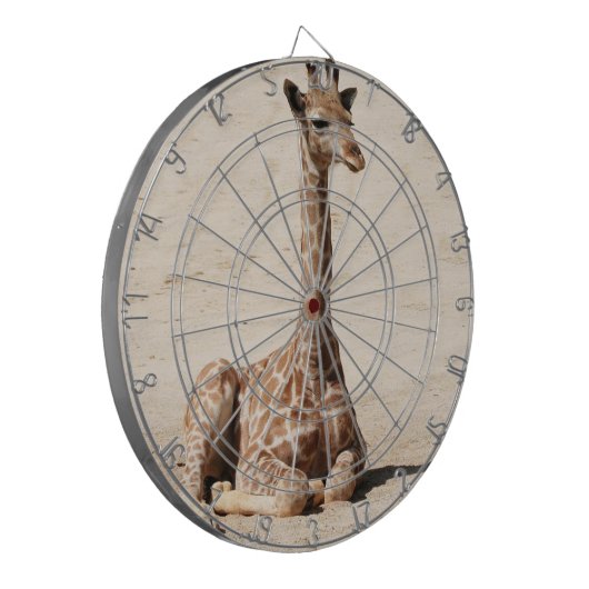 Giraffe Dartboard Dartbord (Voorkant Links)