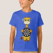 Giraffe Darts Dartboard T-shirt (Voorkant)