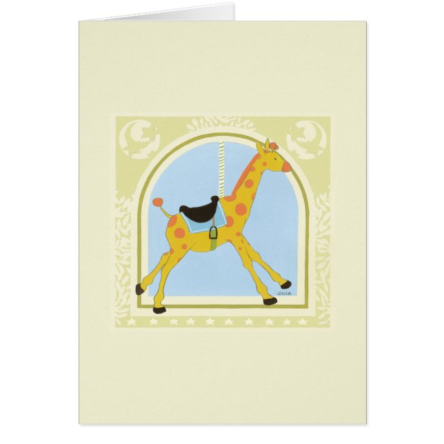 Giraffe de carrousel par Juin Erica Vess (Devant)